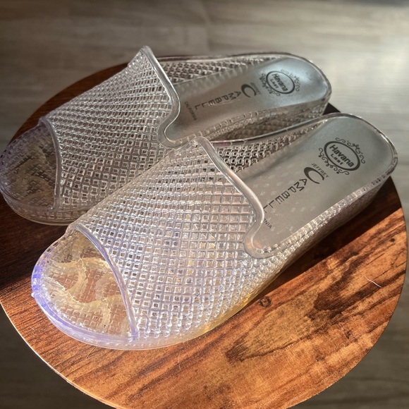 Jeffrey Campbell Shoes - JEFFREY CAMPBELL HAVANA JELLY PLATFORM CLEAR SANDALS ✨